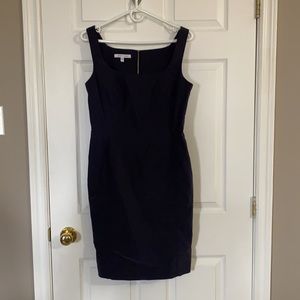 Judith and Charles navy dress